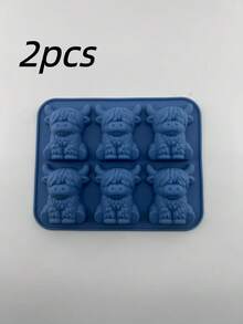 3D Cute Cow Shaped Silicone Tray - Suitable For Whiskey, Cocktails And Baking, Also Applicable For Easter And Holiday Decorations - Multicolor - View 11