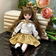 Muñeca de 30cm de alto valor, conjunto de ropa de bebé BJD de 6 puntos, muñeca individual para niña, muñeca de princesa, juguete, regalo de cumpleaños para niños, muñeca articulada con bola - 7 - Ver 10