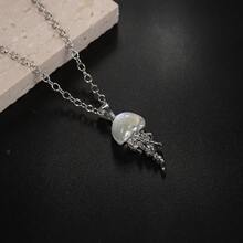 Dây chuyền hình bướm sứa màu xanh dương mát mẻ dành cho nữ, thiết kế độc đáo, thời trang cao cấp thanh lịch, đa năng. - sứa - Xem 3
