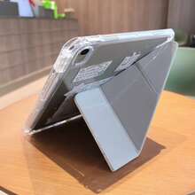 适用于 iPad 第 11 代平板电脑的保护套，A16 型号，带笔槽，支持智能休眠唤醒，抗冲击、防震、防弯折，简约优雅，也兼容 iPad 第 9 代（10.2 英寸）、第 8 代（10.2 英寸）、iPad Air 11 (M4) 2026 和第 10 代平板电脑保护套 - 無色 - 查看 5