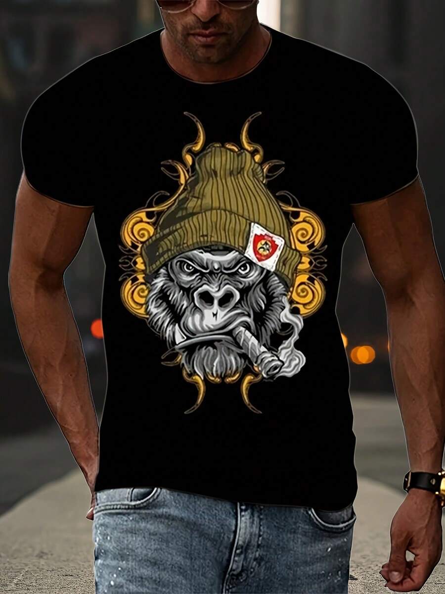 Men T-Shirts - Black - View 1