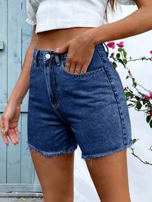 Plus Size Women Casual Fashion Elastic Skinny Jeans Summer - Azul oscuro - Ver 5