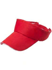1pc Premium Sports Sun Visor Hat, Breathable Sun Protection Cap, Adjustable Design, 3 Color Options, Suitable For Tennis, Golf, Running, Outdoor Activities - Multicolor - View 7