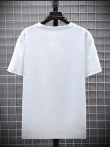 Camiseta de manga corta con cuello redondo y color sólido para hombre NEOREFINED KCPE - Blanco - Ver 2