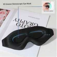 1个3D立体遮光眼罩，透气睡眠眼罩，男女通用，深度睡眠遮光眼罩，强效遮光，柔软亲肤，适合居家和旅行 - 彩色 - 查看 5