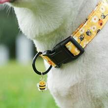 Floral Dog Collar- Cute Spring Wildflowers Daisy Dog Collars With Plastic Buckle, Light Adjustable Dog Collars For Small Medium Dogs - Hot Pink - View 6