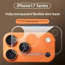 XINHONGYU 3pcs Camera Lens Protector Film For IPhone 17 Pro Max/17 Pro/17 Air/17, Elastic Transparent Soft Film, Full Transparent Protection Without Affecting Pixels, Scratch-Resistant, Durable And Easy To Install - Clear - View 9