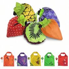 1/5 buah Tas Belanja Lipat Motif Buah, Praktis untuk Perjalanan, Dapat Dicuci dan Tahan Lama - Sempurna untuk Belanja di Pasar dan Penggunaan Sehari-hari - tas jinjing - View 12