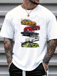 Camia hombre cuello redondo y manga corta. Estilo casual con estampados modernos y cómodos. Para hombres y mujeres, estilo pareja, pareja, camia de manga corta con estampado de moda Adecuado como regalo. playera de mujer. blusas>elegantes. boho chic,Camiseta para mujer, suave y transpirable: perfecta para vacaciones, viajes y ocasiones festivas, y adecuada para usar en múltiples estaciones. - Blanco - Ver 7