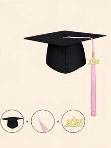 Bộ lễ phục tốt nghiệp năm 2026 gồm khăn choàng và mũ tua rua, kích cỡ phù hợp với hầu hết mọi người, hoàn hảo cho bữa tiệc tốt nghiệp. - Nhiều màu - Xem 19