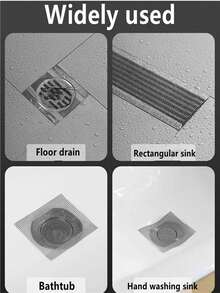 Cuttable Shower Drain Hair Catcher Self-Adhesive Floor Drain Stickers Disposable Mesh Bathroom Kitchen Sink Hair Filter - Filter - View 10
