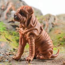 Oenux perro animales modelo Husky pastor alemán Rottweiler San Bernard figura de acción cachorro figuras PVC colección juguete chico regalo - Modelo de perro 2 - Ver 3