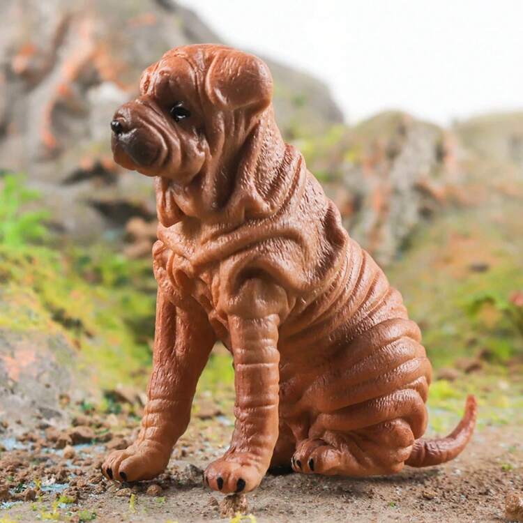 Oenux perro animales modelo Husky pastor alemán Rottweiler San Bernard figura de acción cachorro figuras PVC colección juguete chico regalo - Modelo de perro 29 - Añade 3