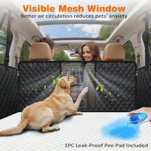 YVDKL Pet Dog Seat Cover, Waterproof Seat Cover, Hammock 600D Heavy-Duty Scratch Resistant Anti Slip Durable Soft Backrest Cover, Suitable For Cars, Trucks, And SUVs - Black - View 5