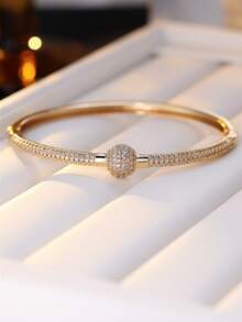 1pc Fashionable & Cute Sphere Design Bracelet, Unique & Exquisite Accessory Suitable For Women's Daily & Date Wear - Bracelet - View 3