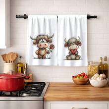 Bộ 2/4/6 chiếc, Khăn lau bát đĩa in hình bò dễ thương, Khăn lau nhà bằng sợi microfiber siêu thấm hút, Khăn lau bếp, khăn rửa chén, khăn lau nhà, khăn tay, Cực kỳ mềm mại và thấm hút, Trang trí nhà bếp, Quà tặng cho hàng xóm, mẹ, sinh nhật, tân gia cho bạn bè, đồ dùng nhà bếp thiết yếu, nhu yếu phẩm hàng ngày. - Nhiều màu - Xem 1