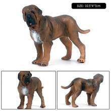 Oenux perro animales modelo Husky pastor alemán Rottweiler San Bernard figura de acción cachorro figuras PVC colección juguete chico regalo - Modelo de perro 2 - Ver 18