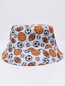 1 chiếc mũ xô in họa tiết polyester, có thể đảo ngược, chống tia UV, phù hợp cho người hâm mộ thể thao, bóng đá, bóng rổ, bóng chày, World Cup, ngoài trời, du lịch, mặc hàng ngày, unisex, xuân/hè - Mũ xô hai mặt dành cho người hâm mộ - Xem 8