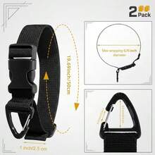2pcs Triangle Buckle Strap Storage Strap Adjustable Multifunctional Heavy-Duty Storage Strap Storage Cable Storage Strap - 2pcs - View 7