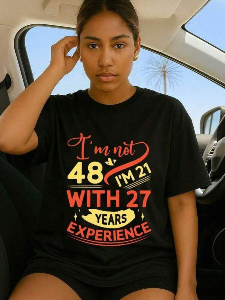 Women T-Shirts - Black - View 1
