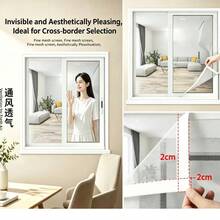 Malla mosquitera blanca de verano para ventana, kit de malla mosquitera autoadhesiva de fácil instalación DIY – Pantalla de ventana a prueba de insectos para el hogar, malla mosquitera para ventana, otro material [Pantalla de ventana blanca autoadhesiva], instalación rápida, a prueba de insectos - Malla - Ver 85