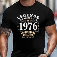Printed T-Shirt For Men And Women - 黑色 - 查看 1