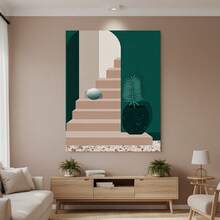 Enmarcado [JIT] Póster y materiales impresos, 1 unidad, pintura sobre lienzo con marco, arte mural creativo sobre lienzo, pinturas decorativas para el hogar, oficina, bar, cafetería, aula, dormitorio,  de decoración de pared para diversos lugares, regalo de Pascua, Día de los Inocentes - Enmarcado - Ver 1