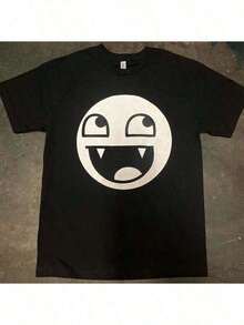 Camiseta Epic Faces, Estilo Vintage, Estilo Gótico Y2K, Escena Emocional, Camiseta de  para Hombre - Negro - Ver 1