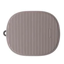1 pieza Mantel de mesa de comedor multifuncional, Mantel individual rayado antideslizante y resistente al calor para la cocina, Almohadilla de aislamiento de silicona gruesa, Suministros de cocina antideslizantes, Regalo práctico para el hogar en días festivos - Multicolor - Ver 9