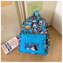1 chiếc ba lô cỡ lớn, nhẹ, có hình biểu tượng cảm xúc chuột Mickey dễ thương, được Disney ủy quyền. - Màu be - Xem 12