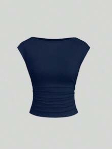Set de 3 blusas/camisetas ajustadas para mujer con espalda descubierta, transpirables y de secado rápido - Multicolor - Ver 5