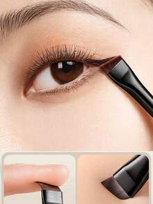 Bộ 4 bút kẻ mắt và cọ kẻ lông mày cải tiến, cọ dẹt góc siêu mảnh, cọ trang điểm mắt và lông mày chính xác, bộ cọ trang điểm, quà tặng kèm theo. - Nhiều màu - Xem 4