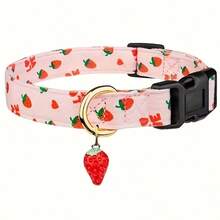 Floral Dog Collar- Cute Spring Wildflowers Daisy Dog Collars With Plastic Buckle, Light Adjustable Dog Collars For Small Medium Dogs - Pink - View 11