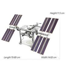 Rompecabezas de Metal 3D UFO DIY hecho a mano exploración espacial nave espacial modelo de ensamblaje rompecabezas juguetes para niños adultos - TK01-32 - Ver 28