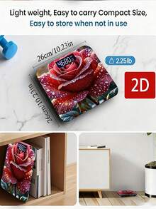 2D Flat Electronic Scale, LED Display Electronic Scale, Household Electronic Scale - Multicolor - View 3