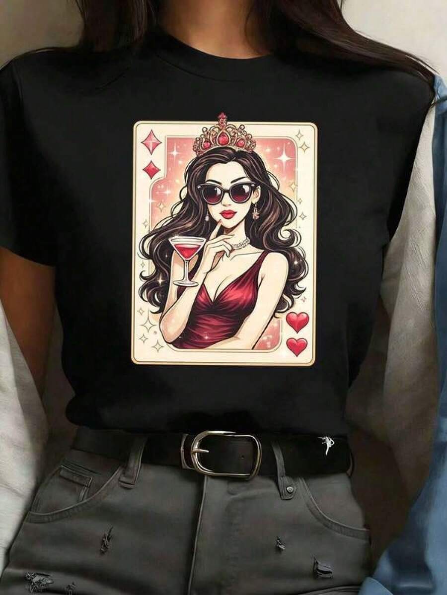 Women T-Shirts - Black - View 1