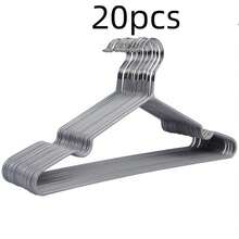 1/10/20pcs Thickened Dip-Dyed Clothes Hangers, New Thick Hangers, Adult Hangers, Dip-Dyed Non-Slip Seamless Drying Racks, Children Hangers - Multicolor - View 15