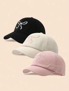 Cappello da sole con fiocco per ragazze, protezione UV, cappellino visiera da bambina alla moda, cappello da sole estivo a mezza tesa per principessa - Multicolore - Visualizzare 33