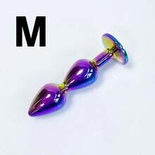 1pc, Metal Anal Plug, Gem Base Butt Plug, Anal Massage Dilatancy Toys, G-Point Massage, Stimulator Anal, Anus Sex Toys For Women And Men - Dazzling - View 9