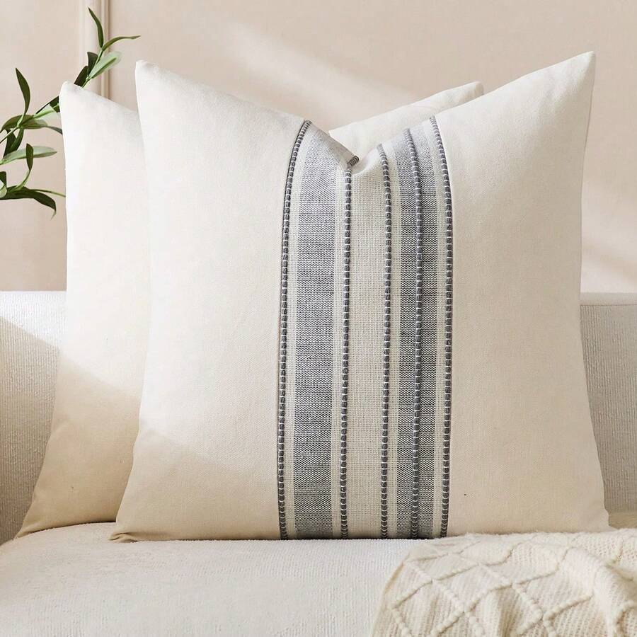 1 Peça Fronha minimalista moderna para travesseiro quadrado, decoração de casa, decoração de quarto, decoração de escritório, decoração de sala de estar, decoração de sofá (sem núcleo de almofada)