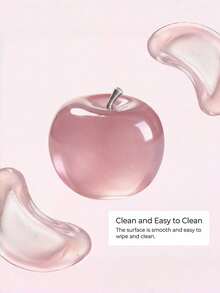 1pc Stress Relief Green Apple Fingertip Toy, Moldable Slow Rebound Apple Stress Ball, Party Favor - A - View 9