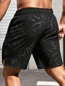 Men's Casual Fashion Shorts, Outdoor Sports Breathable & Comfortable Couple Shorts - Black - View 2