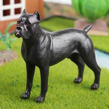 Oenux perro animales modelo Husky pastor alemán Rottweiler San Bernard figura de acción cachorro figuras PVC colección juguete chico regalo - Modelo de perro 2 - Ver 4