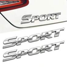3D Metal Car Sport Sticker Car Emblems And Badges 3D Metal Auto Fender Bumper Badge Sticker Automotive Sport Edition Emblem Decals With Strong Adhesive For Truck SUV Pickup Silver - Bạc - Xem 8