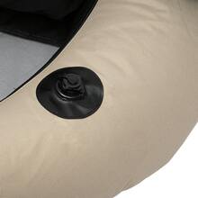gladney Khaki Portable Inflatable Fishing Dinghy Boat Adjustable Backrest 130kg Load Hand Pump Oars Fins Patch Kit Dual Air Chambers U-Shaped Hull Carry Strap - Màu Khaki - Xem 7