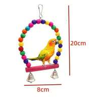 Juguetes para pájaros y loros, columpio, jaula para pájaros, decoración, espejo, escalera, campanas de viento, accesorios para pájaros, juguetes para pájaros - Accesorios 2 - Ver 7