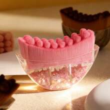 1pc Soft Baby Body Care Brush, Silicone Massage Brush For Newborn Gentle Cleaning, Effective Cradle Cap Removal, Sensitive Skin Friendly, Easy To Clean With No Residue - Multicolor - View 10