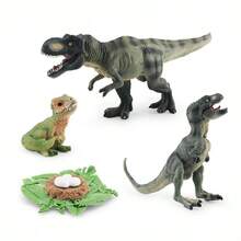 Simulación de dinosaurio, lagarto, tortuga, serpiente, cocodrilo, crecimiento, modelo de ciclo de vida, acción, reptil, figuras de animales, juguete educativo en miniatura - Set de Tiranosaurio Rex-1 - Ver 36