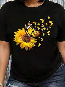 1 pieza de camiseta unisex de manga corta y cuello redondo, holgada, de 180 g, diseñada por artistas de Y2K en el estilo Bababask, hecha de 100% algodón puro.Son informales y versátiles, adecuados para ropa urbana, salidas diarias, campamentos, conciertos, eventos de hip-hop, rock y rap, y presentan diseños inspirados en celebridades.Ideal para festivales, otoño y uso durante todo el año. - Negro - Ver 1
