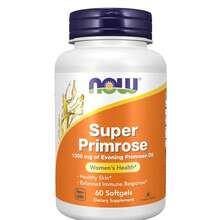 Now Foods NOW Supplements, Super Primrose 1300 Mg With Naturally Occurring GLA (Gamma-Linolenic Acid), 60 Softgels - 60 viên nang mềm - Xem 1